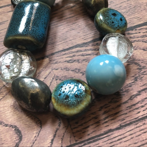 Laugh Often - Love Much Blue Stretchy Bracelet - Picture 4 of 10